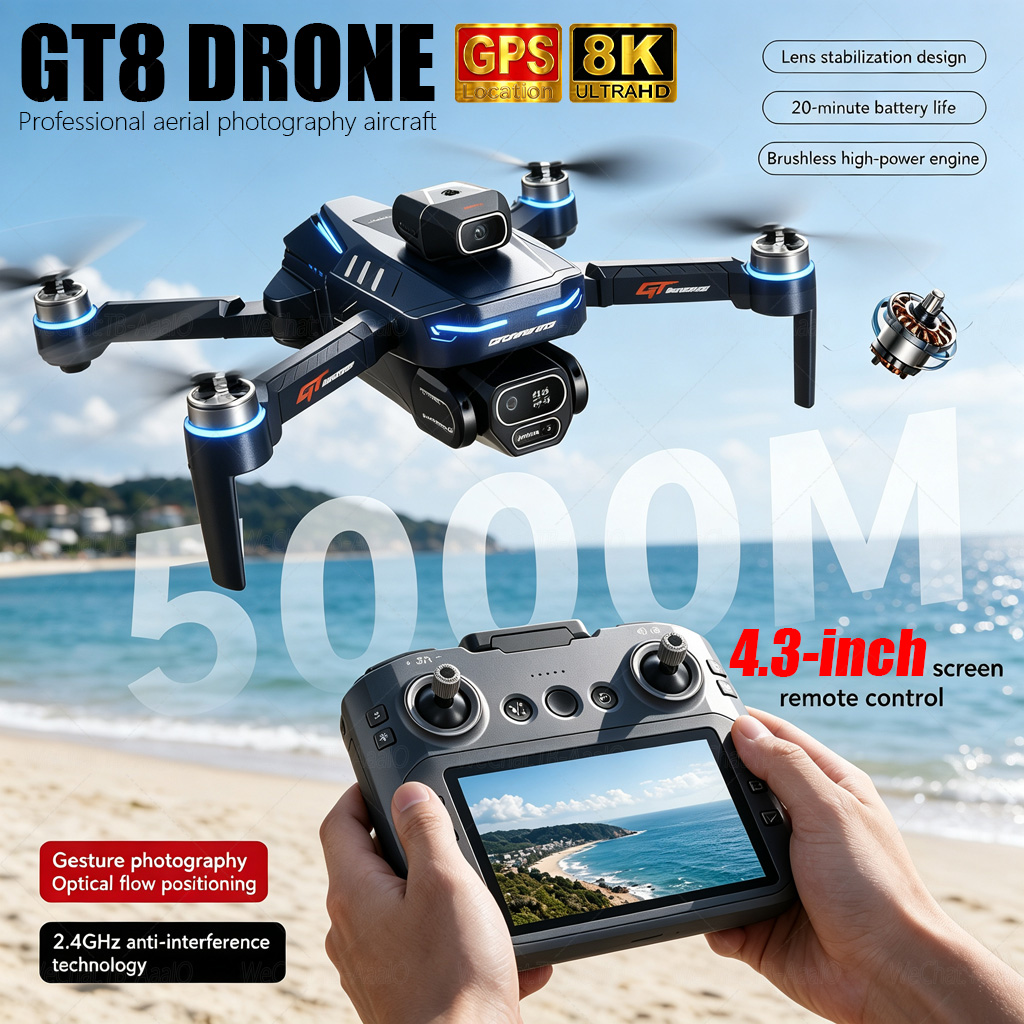 Drone Surveying - NEUE GT8 HD RC-Drohne 4K Professionelle