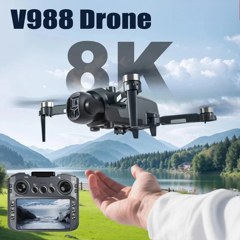 Drone Multispectral - Original V988 Drohne 8K HD Doppelkamera