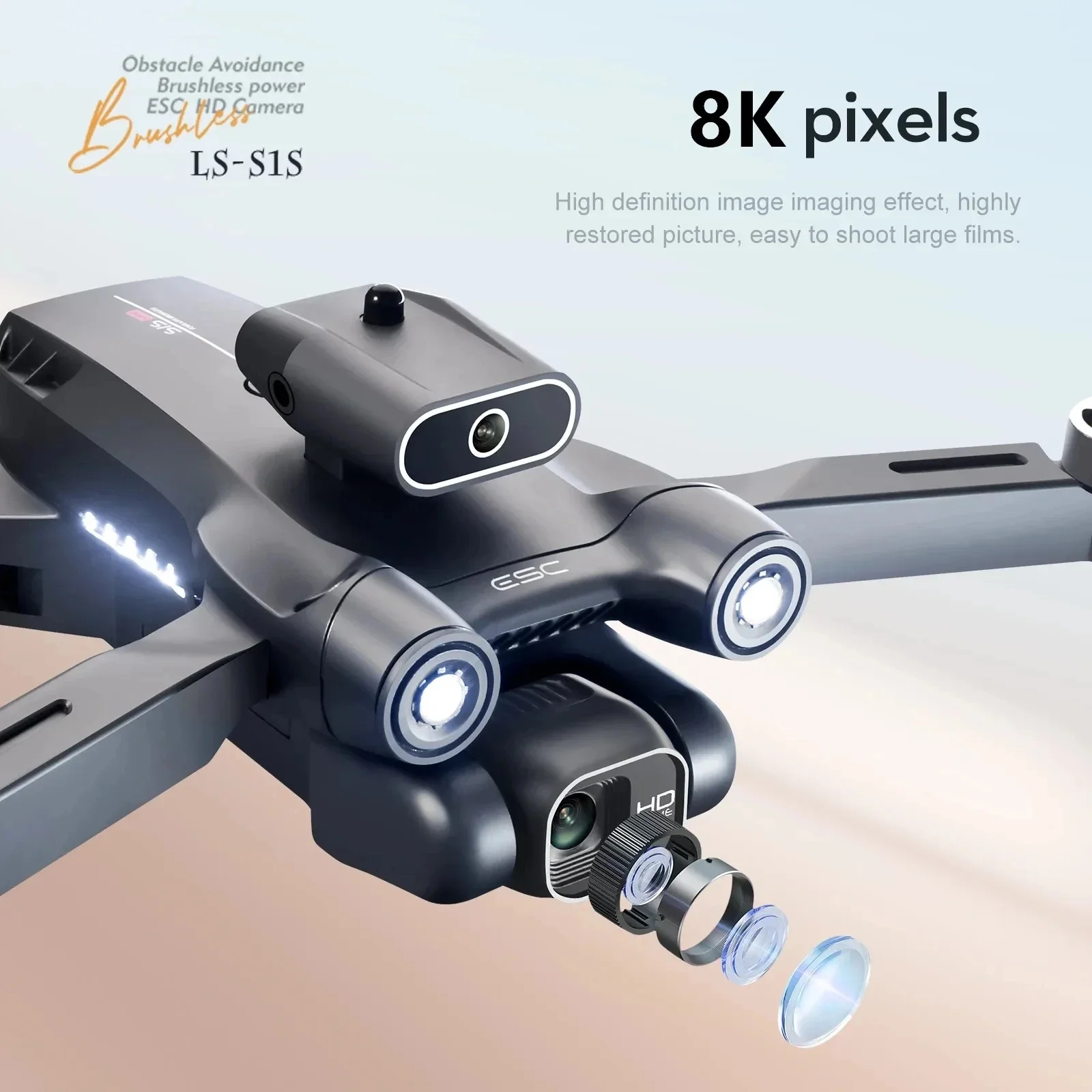 Neue s1s 5g gps drohnen kamera – Drone Lidar Bewertung und Preis
